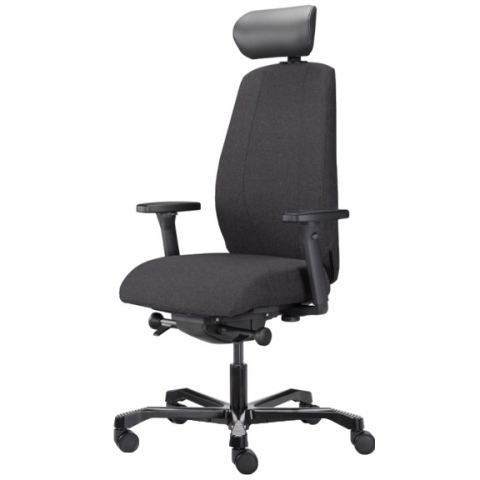 Кресло Jobri 1618-19H Medley black 60999 (черный каркас/т.серая ткань)