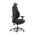 Кресло Falto Smart-T 1501-10H ong Fighter black 60999 (черный каркас/черная ткань /подголовник кожа натур.)