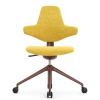 Стул Falto Sokoa-Activ (каркас бордо/обивка mozart жёлтая)