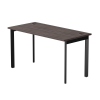 Стол прямой на металлокаркасе Everprof EVO 1380х670x755 мм опоры 45 гр Дуб Пасадена/Черный