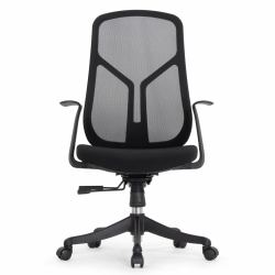 Кресло Falto Кураж (без подголовника, сетка, ткань, черный)