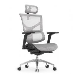 Кресло Falto Sail Art 2 (подлокотники 6D(360), сетка, каркас серый, белый)