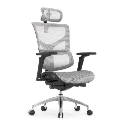 Кресло Falto Sail Art 2 (подлокотники 6D(360), сетка, каркас серый, белый)