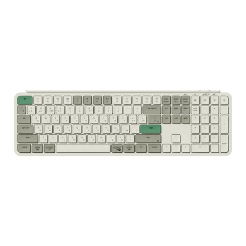 Беспроводная ультратонкая клавиатура Keychron B6 Pro, 109 клавиш, ножничные переключатели, цвет Retro Green