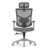 Кресло FALTO STAR OFFICE ERGO 3 (3D поясничный упор,3D подлокотник 5D подголов, сетка, ткань, серый)