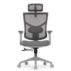 Кресло FALTO STAR OFFICE ERGO 3 (3D поясничный упор,3D подлокотник 5D подголов, сетка, ткань, серый)