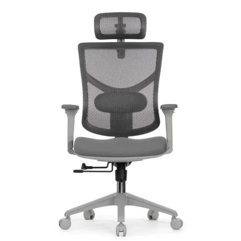 Кресло FALTO STAR OFFICE ERGO 3 (3D поясничный упор,3D подлокотник 5D подголов, сетка, ткань, серый)
