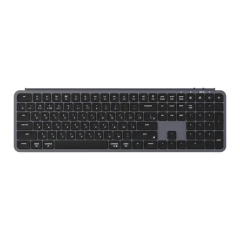 Беспроводная ультратонкая клавиатура Keychron B6 Pro, 109 клавиш, ножничные переключатели, цвет Space grey