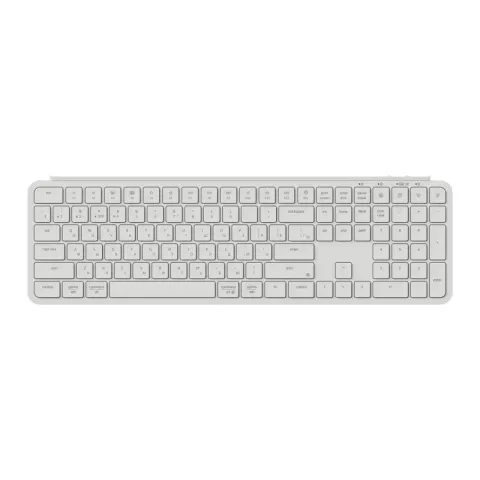 Беспроводная ультратонкая клавиатура Keychron B6 Pro, 109 клавиш, ножничные переключатели, цвет B6 Pro Ivory White