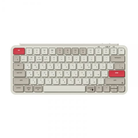 Беспроводная ультратонкая клавиатура Keychron B1 Pro, 77 клавиш, ножничные переключатели, цвет Retro Red