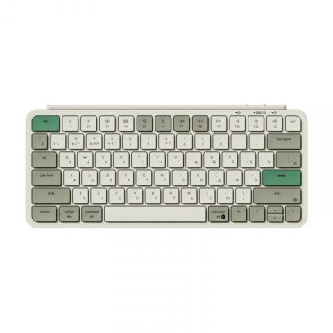Беспроводная ультратонкая клавиатура Keychron B1 Pro, 77 клавиш, ножничные переключатели, цвет Retro Green