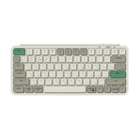 Беспроводная ультратонкая клавиатура Keychron B1 Pro, 77 клавиш, ножничные переключатели, цвет Retro Green