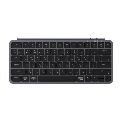 Беспроводная ультратонкая клавиатура Keychron B1 Pro, 77 клавиш, ножничные переключатели, цвет Space grey
