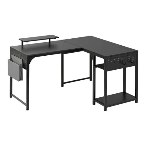 Стол письменный (для компьютера) угловой EUREKA ZX-L150B-B-RU с шириной 150 см, Black