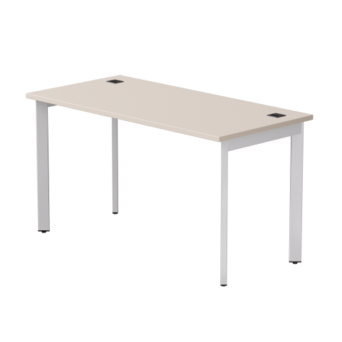 Стол прямой на металлокаркасе Everprof EVO 1380х670x755 мм Кашемир/Белый