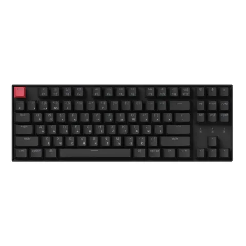 Беспроводная механическая клавиатура QMK Keychron K8 (Version 2), 87 клавиш, White LED подсветка, Keychron Red Switch