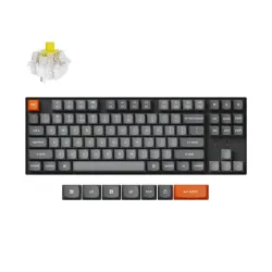 Беспроводная механическая клавиатура QMK Keychron K8 Max, 87 клавиш, RGB подсветка, Hot-swap, алюм.рамка Keychron Banana Switch