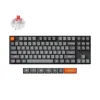 Беспроводная механическая клавиатура QMK Keychron K8 Max, 87 клавиш, RGB подсветка, Hot-swap, алюм.рамка Keychron Red Switch