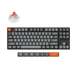 Беспроводная механическая клавиатура QMK Keychron K8 Max, 87 клавиш, RGB подсветка, Hot-swap, алюм.рамка Keychron Red Switch
