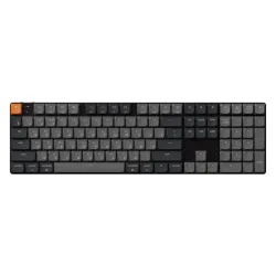 Беспроводная механическая ультратонкая клавиатура QMK Keychron K5 версия 2, 104 клавиши, While Led подсветка, Keychron Low Profile Red Switch