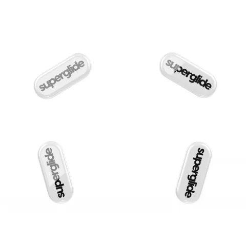 Стеклянные глайды (ножки) для мыши Superglide для Logitech G304/305 [White]