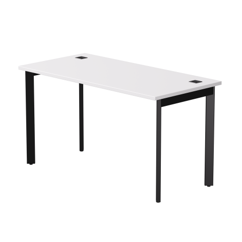 Стол прямой на металлокаркасе Everprof EVO 1380х670x755 мм Белый/Черный