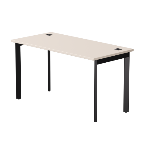 Стол прямой на металлокаркасе Everprof EVO 1380х670x755 мм Кашемир/Черный