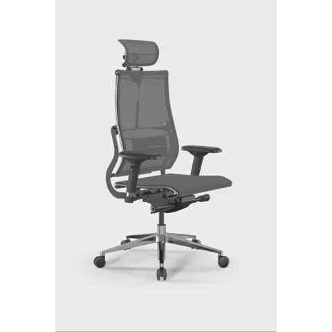 Кресло Метта Move B2-5D - YM93 /Kc00/Nc00/D04P/H13mM-3D(M26.B32.G25.W03), Серый-Тем.Серый