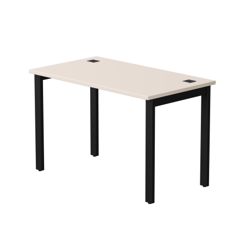 Стол прямой на металлокаркасе Everprof EVO 1180х670x755 мм опоры 45 гр Кашемир/Черный