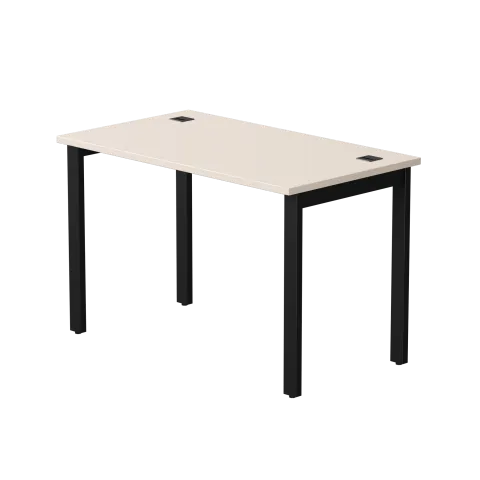 Стол прямой на металлокаркасе Everprof EVO 1180х670x755 мм опоры 45 гр Кашемир/Черный