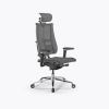 Кресло Метта Y 4DF B2-14D - YM93+Infinity /Kc09/Nc09/D15P/H13mM-3D(M26.B35.G25.W04), Серый-Тем.Серый