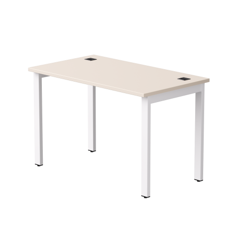 Стол прямой на металлокаркасе Everprof EVO 1180х670x755 мм опоры 45 гр Кашемир/Белый