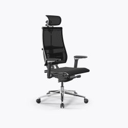 Кресло Метта Y 4DF B2-5D - YM93 /Kc00/Nc00/D15P/H13mM-3D(M26.B35.G25.W03), Черный