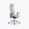 Кресло Метта EQ L2-47D - Infinity /Hm47/Nc200/D15P/H13mL(M26.B35.G25.W04), Белый(Черный)