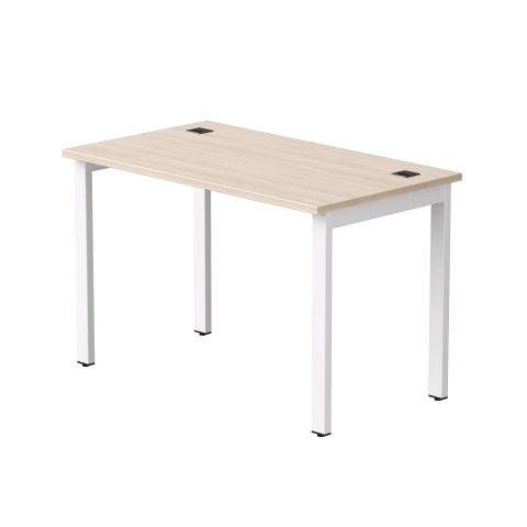Стол прямой на металлокаркасе Everprof EVO 1180х670x755 мм опоры 45 гр Дуб Соната/Белый