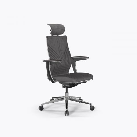 Кресло Метта Samurai M3-13U - GoyaLE /Kc31/Wm31/U1mV-mL/H13mV-3D(M26.B32.G25.W03), Темно-серый