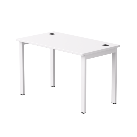 Стол прямой на металлокаркасе Everprof EVO 1180х670x755 мм опоры 45 гр Белый/Белый