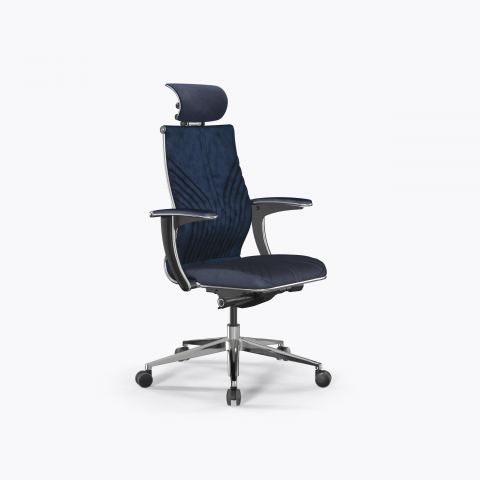 Кресло Метта Samurai M3-13U - GoyaLE /Kc31/Wm31/U1mV-mL/H13mV-3D(M26.B32.G25.W03), Синий