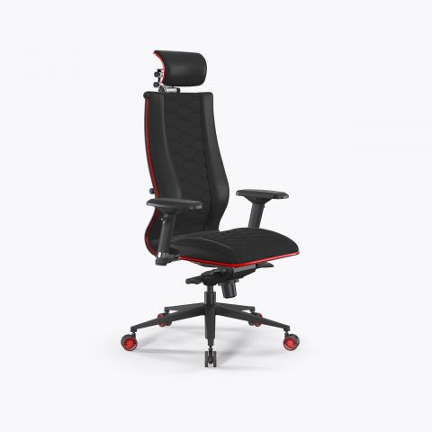 Кресло Метта Samurai B2-44D - UMF(SY271)+Infinity /Krm44/Wrm44/D04P/H17rmL-3D(M06.B11.G22.W28), Черный