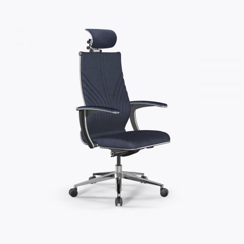 Кресло Метта Samurai L2-13U - GoyaLE /Kc31/Wm31/U0mV-mL/H13mV-3D(M26.B32.G25.W03), Синий