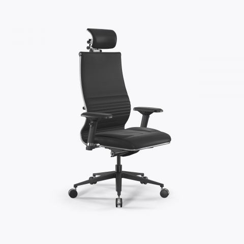 Кресло Метта Samurai L2-8D - Infinity /Kc04/Wm06/D04P/H13mL-3D(M26.B11.G24.W25), Черный