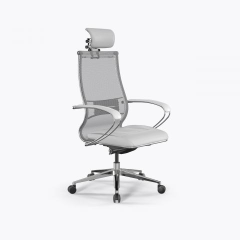 Кресло Метта Samurai L2-6K - TS+Infinity /Kc00/Wm06/K2cL/H13mL-3D(M26.B32.G25.W03), Белый