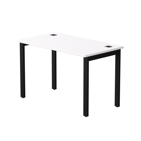 Стол прямой на металлокаркасе Everprof EVO 1180х670x755 мм Белый/Черный