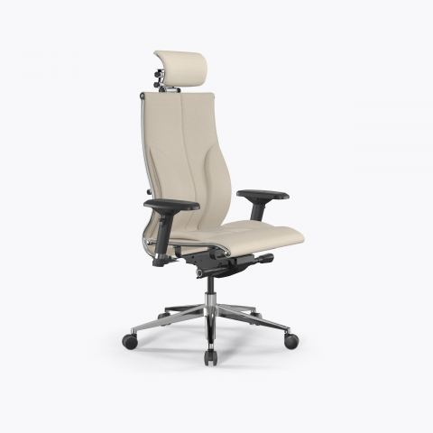 Кресло Метта Samurai L2-10D - Infinity /Kc06/Nc06/D04P/H13mL-3D(M26.B32.G25.W03), Молочный