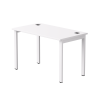 Стол прямой на металлокаркасе Everprof EVO 1180х670x755 мм Белый/Белый