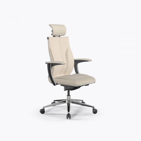 Кресло Метта Samurai M3-11U - Infinity /Kc06/Wm06/U1mL-mL/H13mL-3D(M26.B32.G25.W03), Молочный