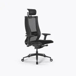 Кресло Метта Samurai L2-16D - TS+Infinity /Kb09/Nb09/D04P/H13mL-3D(M26.B11.G24.W04), Черный