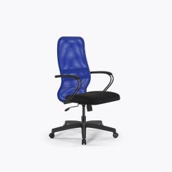 Кресло Метта Sit 8 B2-8K - X1+UMF(X1) /Uh00/Wh00/K3bL(M09.B02.G15.W01), Синий-Черный