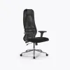 Кресло Метта Sit 8 B1-8D - X1+UMF(X1) /Uh00/Wh00/D02P(M09.B23.G18.W01), Тем.серый-Черный