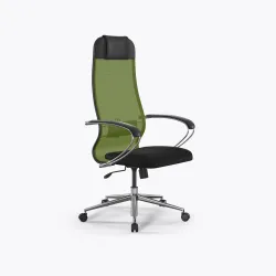 Кресло Метта Sit 10 B1-111K - X2+UMF(X1) /Ub00/Wh00/K1cL(M09.B23.G18.W01), Зеленый-Черный